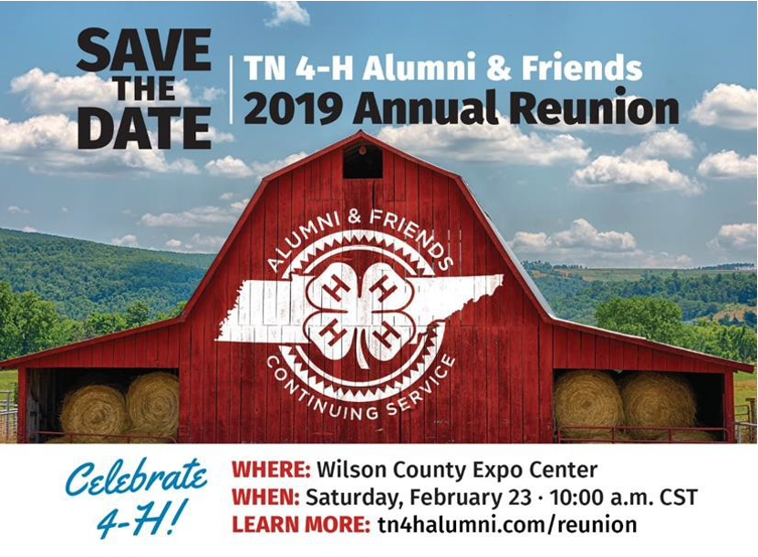 Tennessee 4-H Alumni & Friends 2019 Annual Reunion