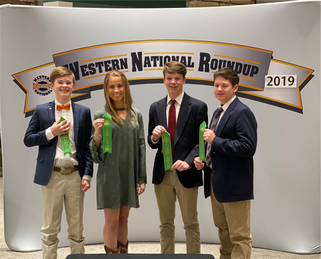 Western National Roundup—Meats Evaluation Contest Tennessee 4H Youth