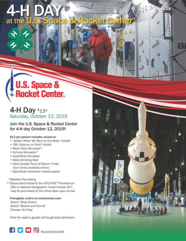 4-H Day at the U.S. Space and Rocket Center