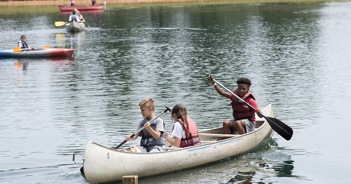 Canoeing At Camp