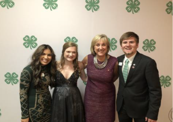 Chancellor Plowman attends the 4-H Roundup reception.