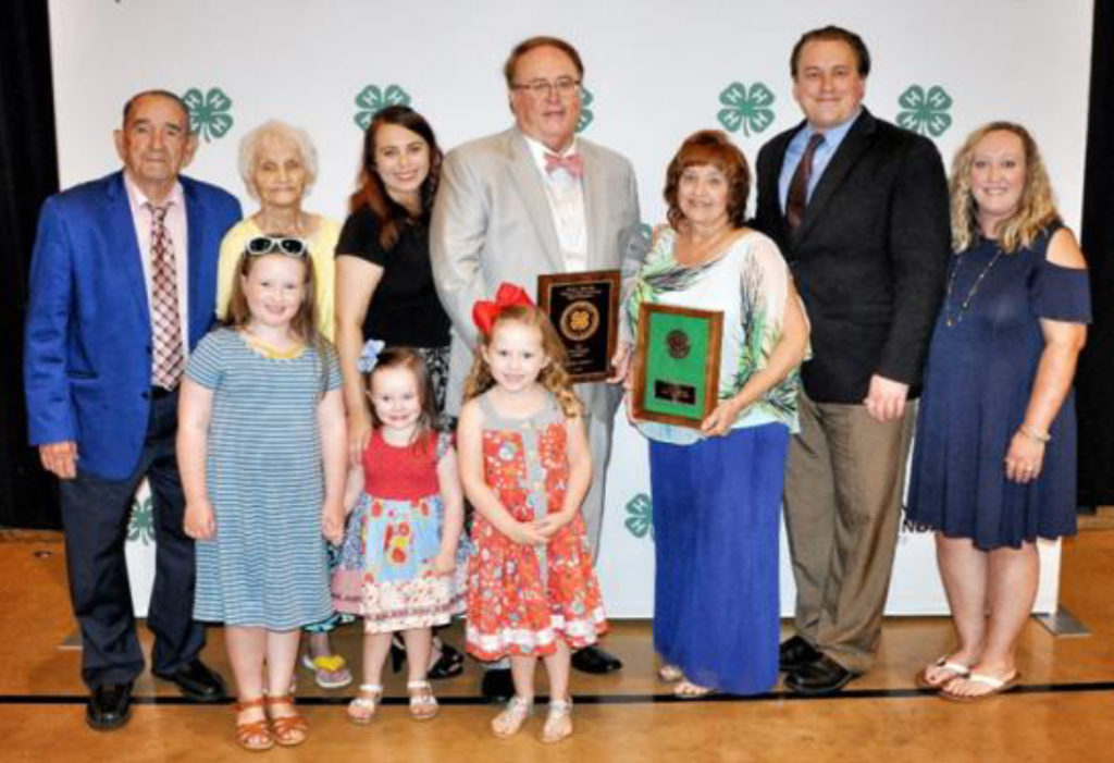 Hale Master 4-H Families Recognized - From back left. Jack and Pat Briley, Tawly McDonald, Kelly and Teressa McDonald Sr. Kelly McDonald Jr. Terri Dodd. Front left, Briley, Blakley, and Baliey Dodd.