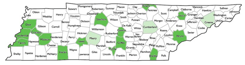 Health Rocks Grant Recipients State Map
