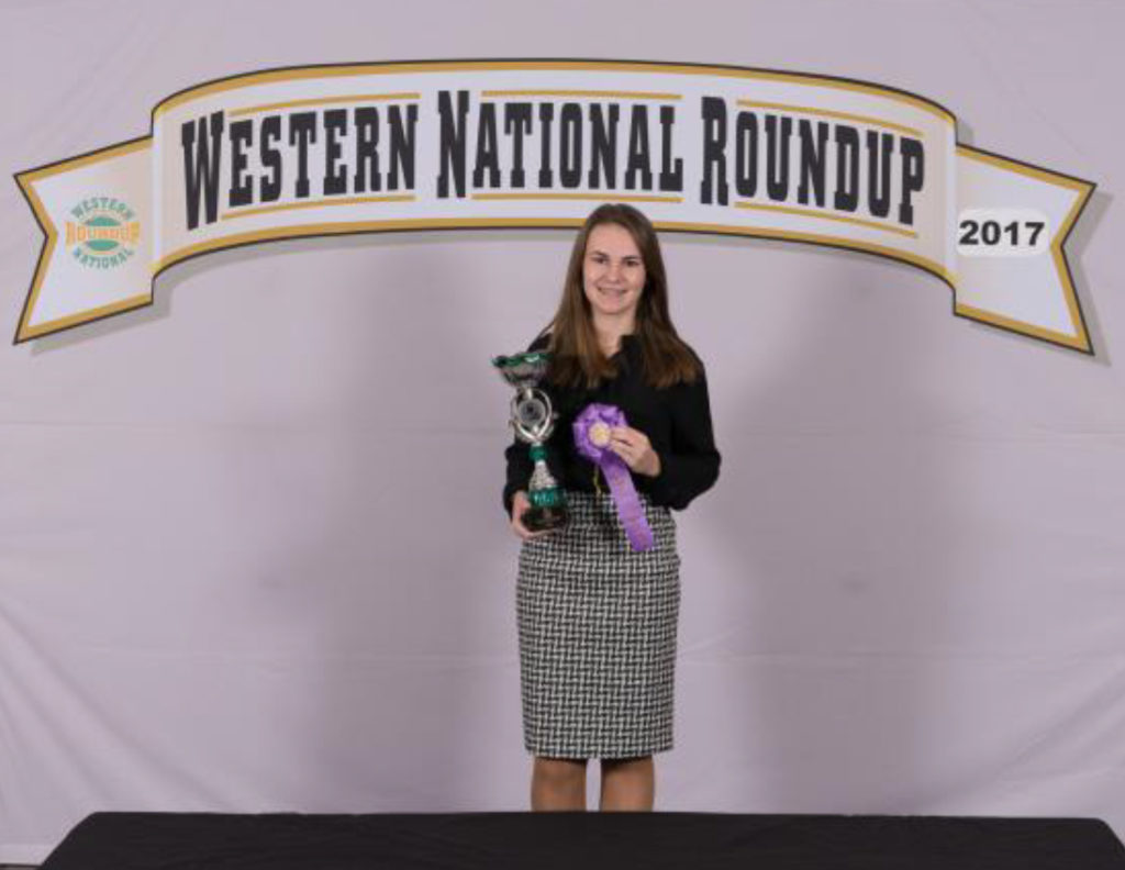Tennessee Western National Roundup Winner - Hannah Freeland, Knox County