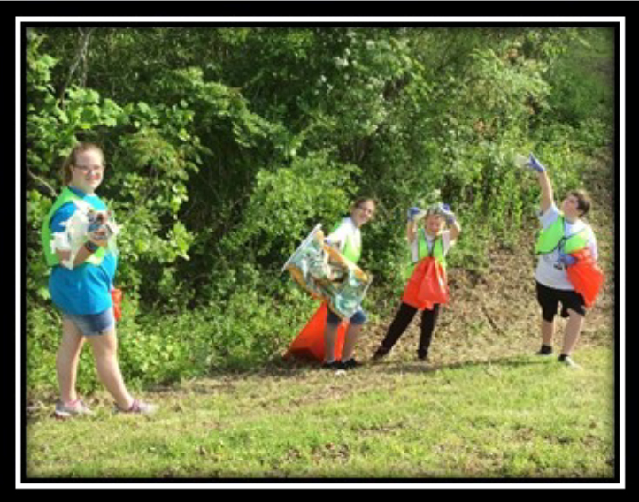 4-H Day Of Service Scott County-Picking Up garbage