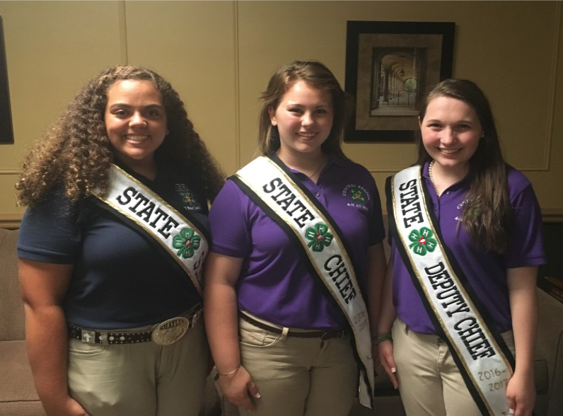 4-H ALL STAR HIGH COUNCIL OFFICERS ELECTED - These new officers are: Chief – Emily Nave, Rutherford County, Deputy Chief – Shelby Mainord, Putnam County Scribe – Shaylyn Melhorn, Morgan County