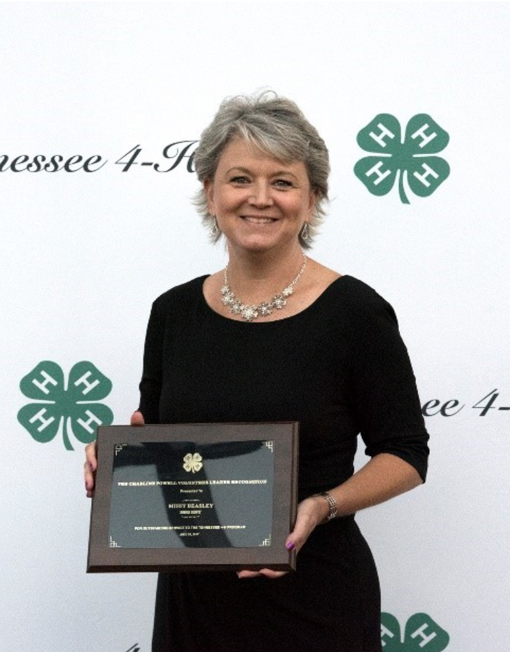 State Winner Named in 4-H Volunteer Leader Recognition Program - Missy Beasley from Sumner County