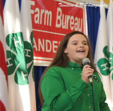 Anderson County 4-H Agriculture Hall of Fame - Lily Vandagriff