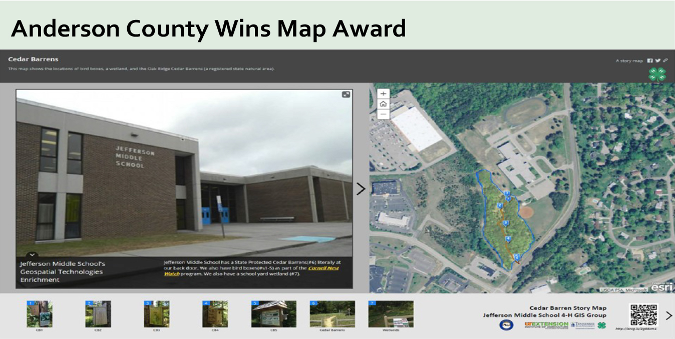 Anderson County Wins Map Award
