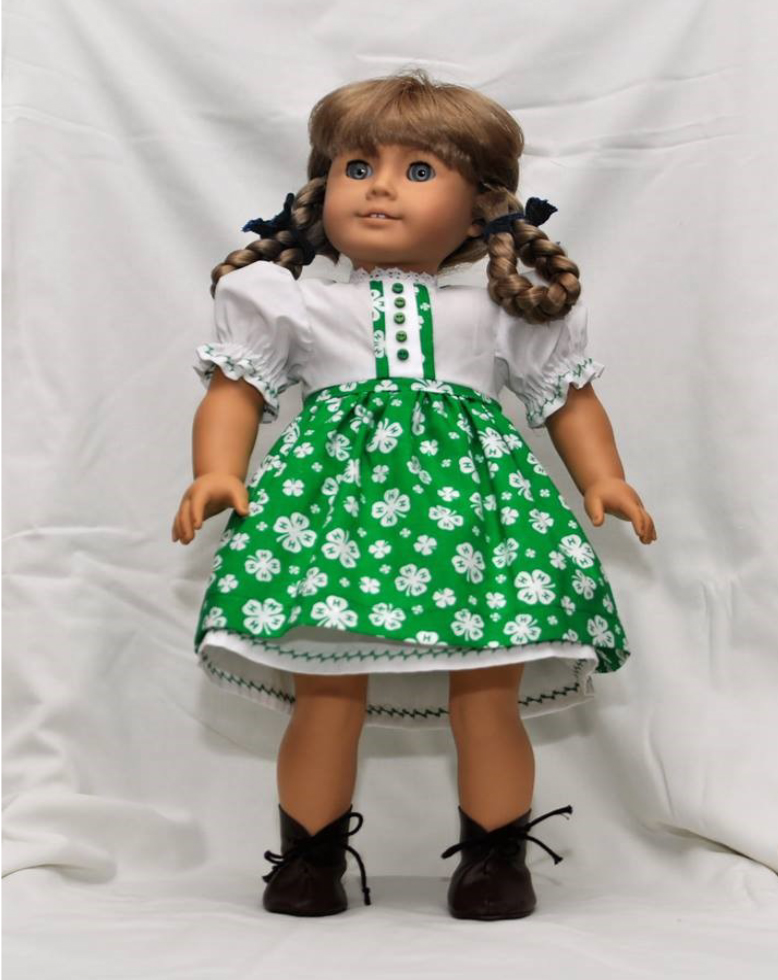 Fulmer's Back - Live Auction - handmade, 4-H dress that will fit an 18 inch American Girl type doll.