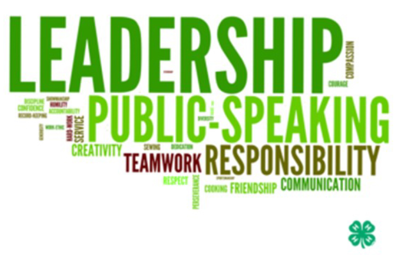 National 4-H Week - Leadership, Public-Speaking, Creativity, Teamwork, Responsibility, Friendship, Communication