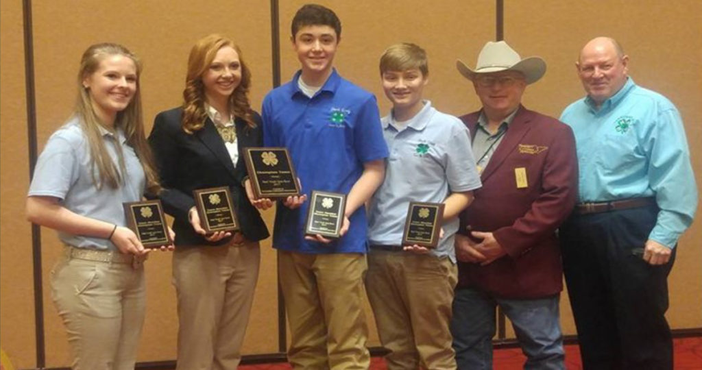 Livestock Quiz Bowl Results from Tennessee Cattlemen's Association Convention - Lincoln County Quiz Bowl team with Gary Daniels and Dr. Dwight Loveday