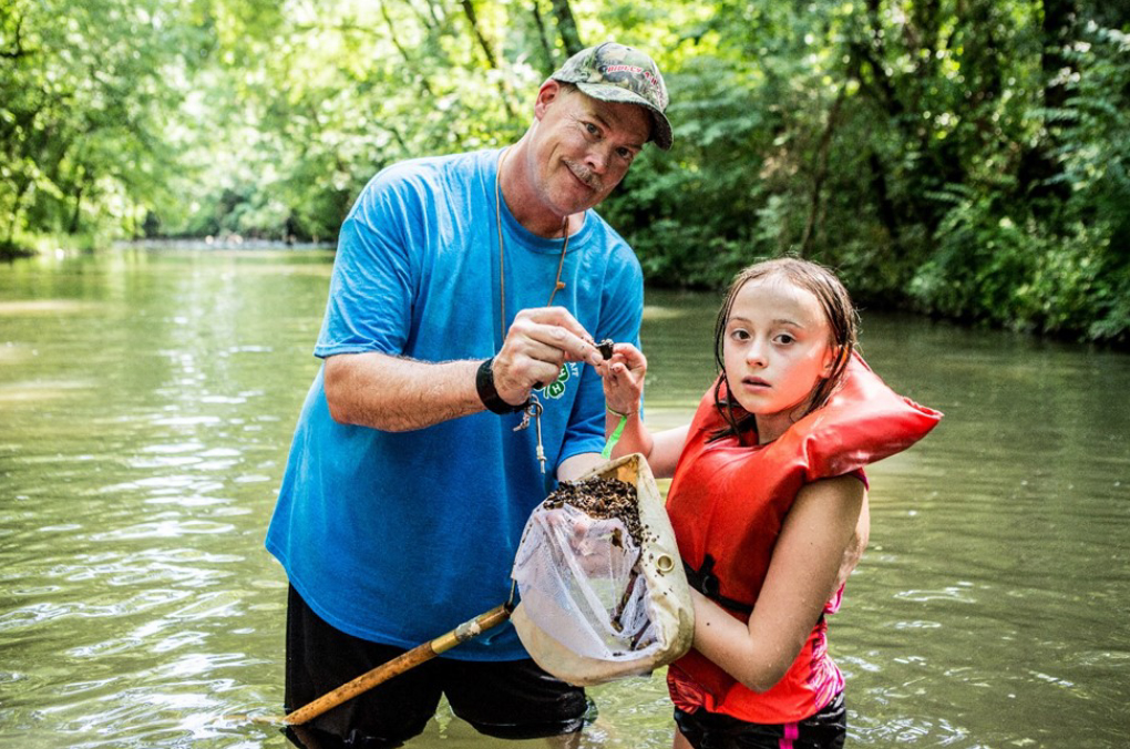 Man and Girl Fishing