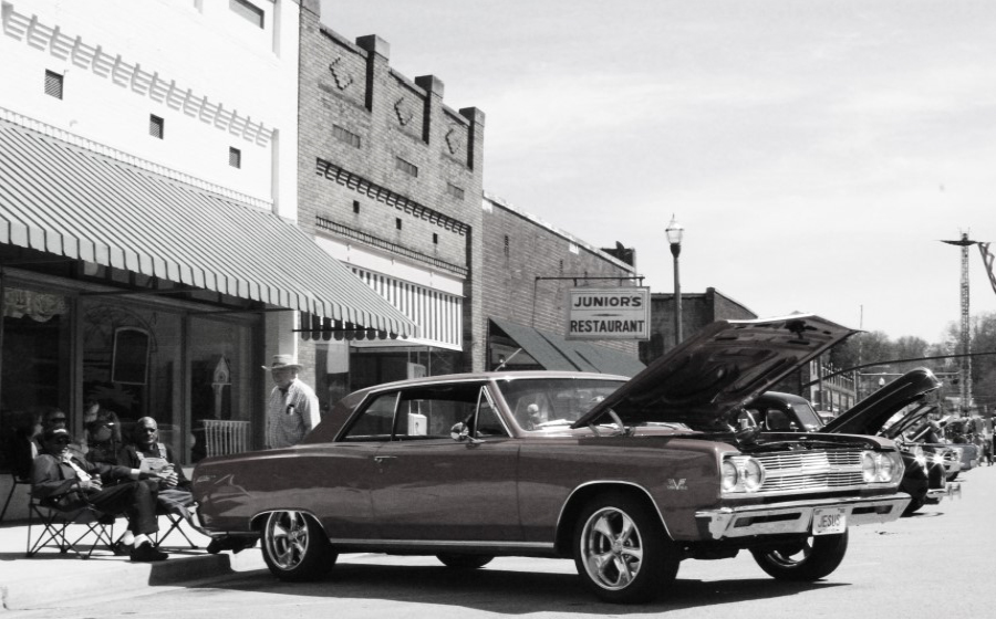 Old Car & Downtown Businesses