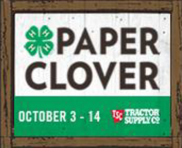 Fall Tractor Supply Paper Clover Campaign