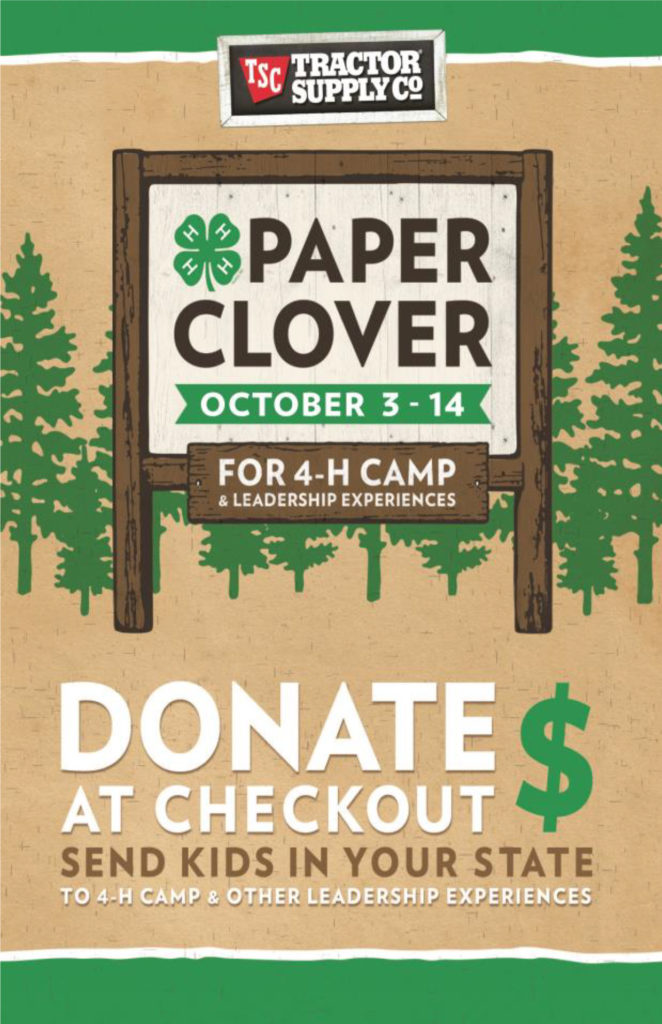 Fall Tractor Supply Paper Clover Campaign