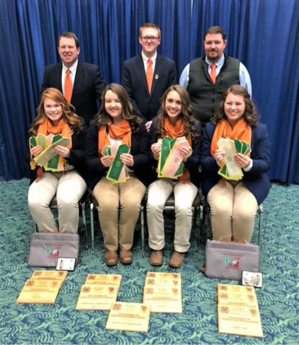 Tennessee 4-H Livestock Skillathon Team Competes at NAILE - The team consisted of Emily Johnson of Loudon Co., Emily Nave of Rutherford Co., Kaitlin Taylor of Wilson Co., and Keri Beth Cox from Bradley Co.