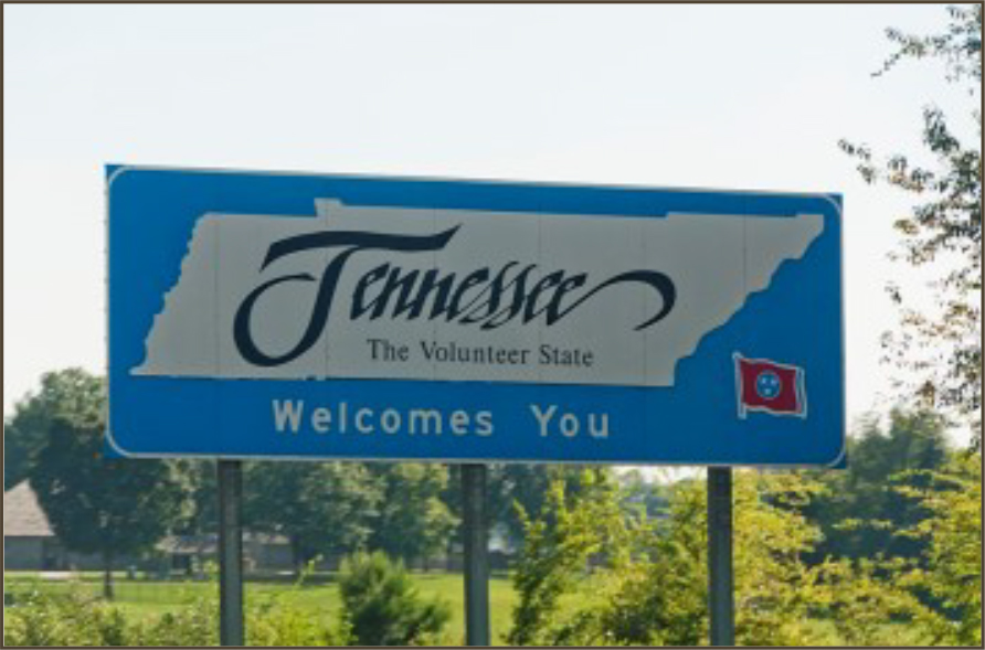 Tennessee, The Volunteer State, Welcomes You
