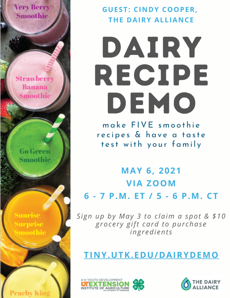 Dairy Cooking Demo Tennessee 4 H Youth Development