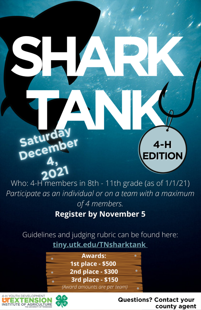 Tennessee 4-H Shark Tank Contest