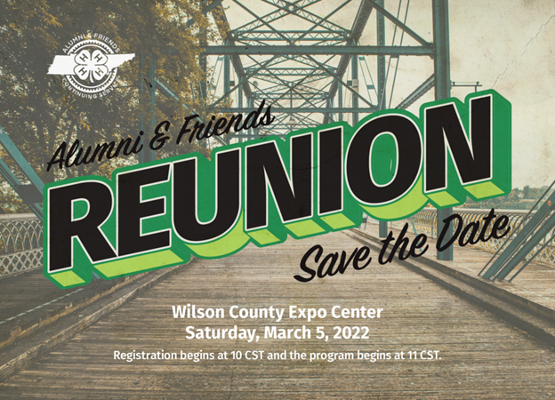 Register Now: Tennessee 4-H Alumni & Friends Annual Reunion